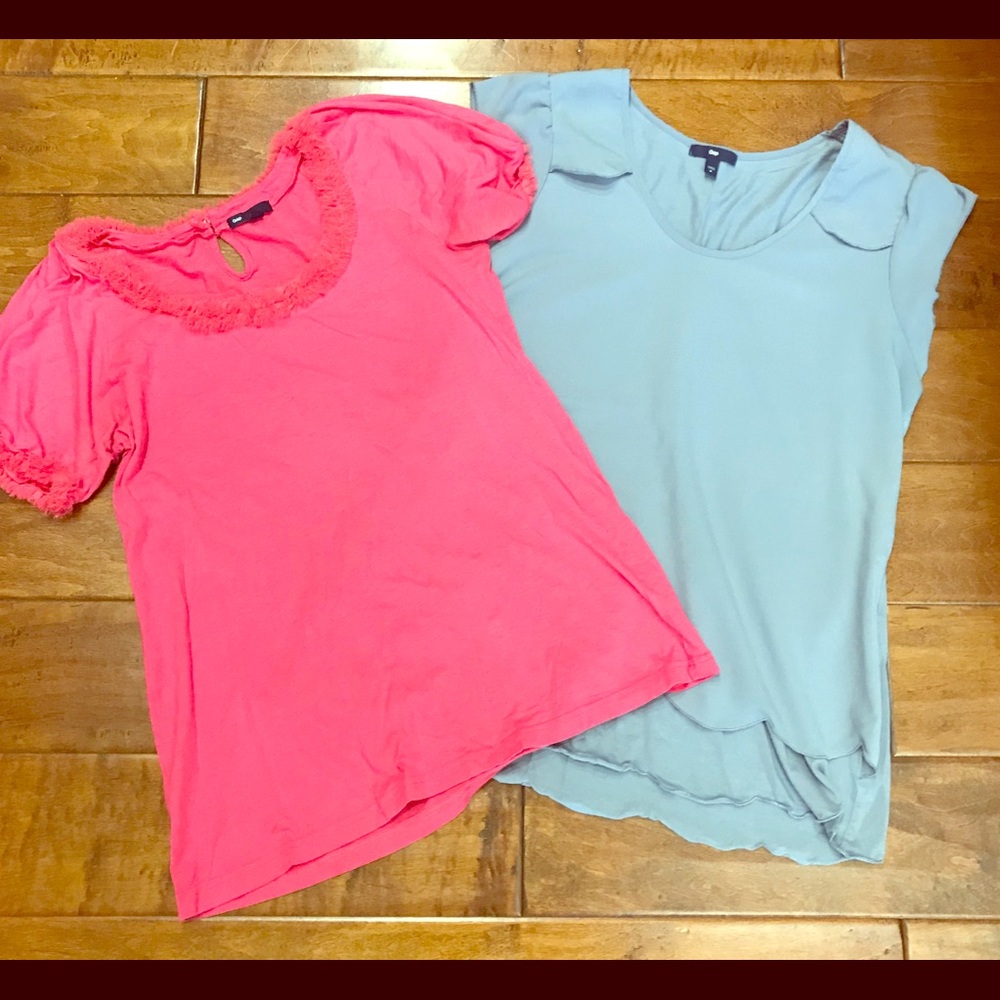 2 gap dressy t-shirts size medium